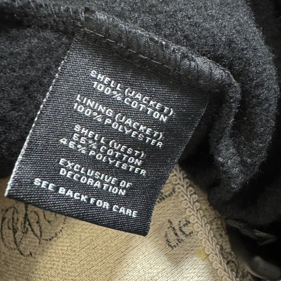 U.S. Services Valiant K&S POW*MIA Black Denim Bomber Jacket & Fleece Vest - Picture 12 of 15